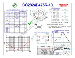CC2824B475R-10 Datasheet Cover