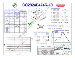 CC2824E474R-10 Datasheet Cover