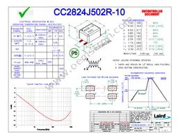 CC2824J502R-10 Datasheet Cover