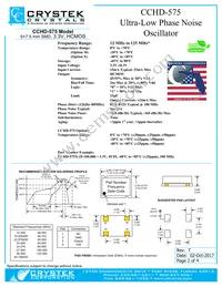 CCHD-575-20-125.000 Datasheet Page 2