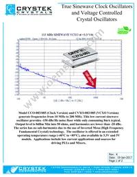 CCO-083-200.000 Datasheet Cover