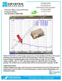 CCSO-914X-250.000 Datasheet Cover