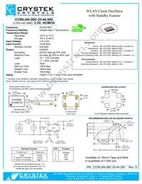 CCWLAN-2BC-25-44.000 Datasheet Cover