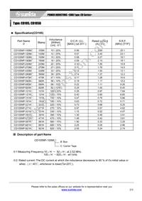 CD105NP-101KC Datasheet Page 2