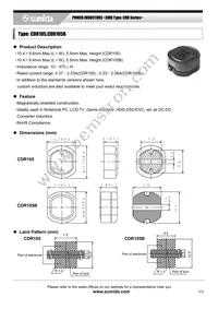 CD105NP-221KC Datasheet Cover