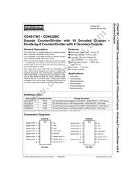 CD4017BCM Datasheet Cover