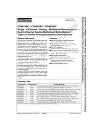 CD4053BCMX Datasheet Cover