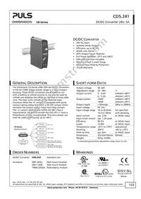 CD5.241 Datasheet Cover