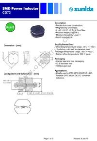 CD73NP-820KC Datasheet Cover