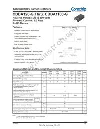 CDBA180-G Datasheet Cover