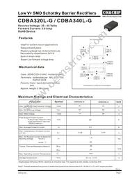 CDBA320L-G Datasheet Cover