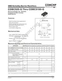 CDBC580-G Datasheet Cover