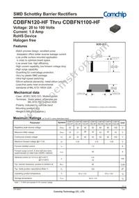 CDBFN1100-HF Datasheet Cover