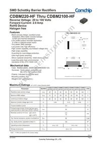 CDBM280-HF Datasheet Cover