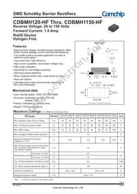 CDBMH180-HF Datasheet Cover