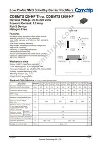 CDBMTS180-HF Datasheet Cover