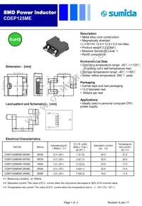 CDEP105MENP-R80PC Datasheet Cover