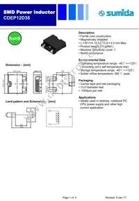 CDEP12D38NP-7R7MC-120 Datasheet Cover