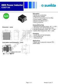 CDEP149NP-3R0MC Datasheet Cover