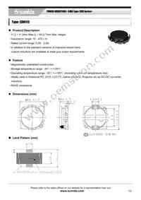 CDH113NP-101KC Datasheet Cover