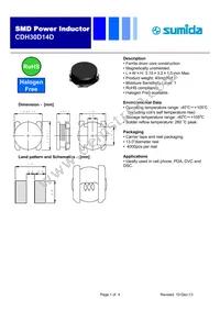 CDH30D14DHF-4R7MC Datasheet Cover