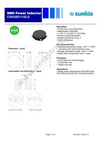 CDH38D11SLDNP-R72MC Datasheet Cover