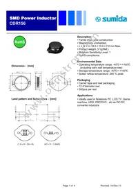 CDR156NP-6R8MC Datasheet Cover