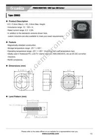 CDR63NP-220MC Datasheet Cover