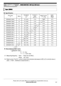 CDR63NP-220MC Datasheet Page 2