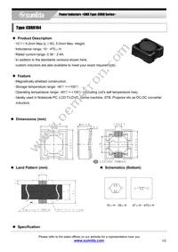 CDRH104NP-820MC Datasheet Cover