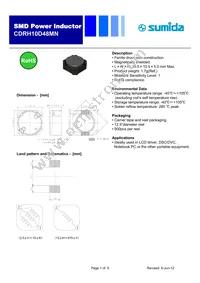 CDRH10D48MNNP-6R7NC Datasheet Cover