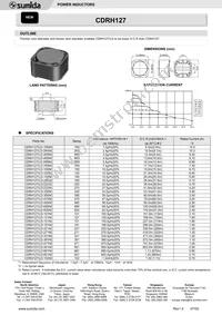 CDRH127/LD-821MC Datasheet Cover