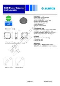 CDRH4D14LDNP-6R8NC Datasheet Cover