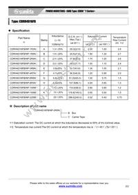 CDRH4D16FB/NP-1R8NC Datasheet Page 2