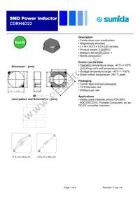 CDRH4D22NP-8R2NC Datasheet Cover