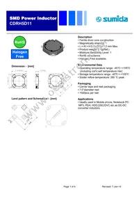 CDRH5D11NP-8R2NC Datasheet Cover