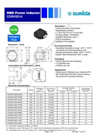 CDRH5D14NP-R60NC Datasheet Cover