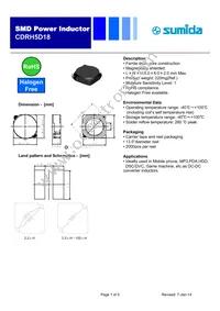 CDRH5D18NP-390NC Datasheet Cover