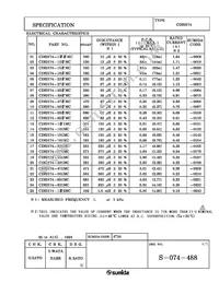 CDRH74-102MC Datasheet Page 3