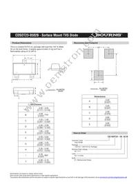 CDSOT23-0502B Datasheet Page 2