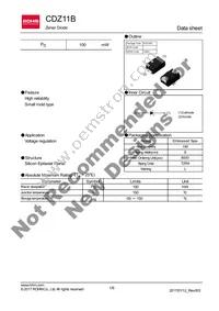 CDZT2R11B Datasheet Cover