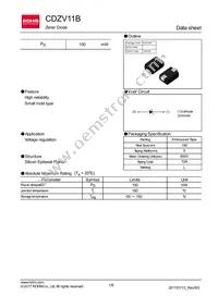 CDZVT2R11B Datasheet Cover