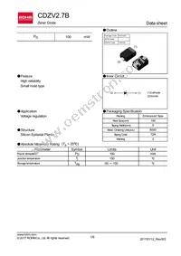 CDZVT2R2.7B Datasheet Cover