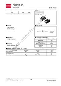 CDZVT2R7.5B Datasheet Cover