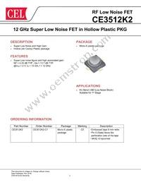 CE3512K2-C1 Datasheet Cover