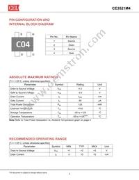CE3521M4 Datasheet Page 2
