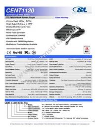 CENT1120A4803F01 Datasheet Cover