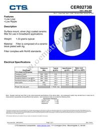 CER0273B Datasheet Cover