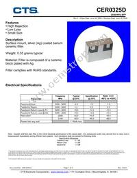 CER0325D Datasheet Cover