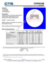 CER0535B Datasheet Cover